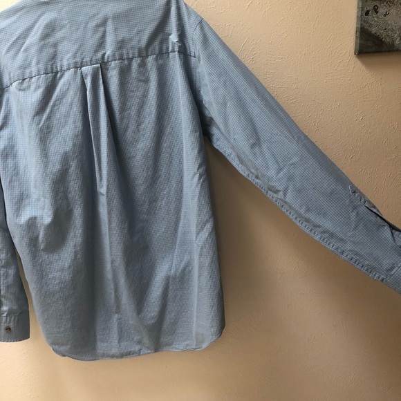 Blue Patterned Roundtree & Yorke Long Sleeve - Picture 6 of 6